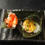 手巻き2本セット(納豆・いくら鮭)(柿家すし 神田店)