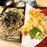 活〆 穴子天ざる（手打ちそば 志喜千庵）