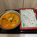 ピリ辛つけ麺(おそば 武蔵小山 長寿庵)