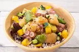 3.ホタテとタコのオリジナルハワイアンポキ（十五穀米のヘルシーポキ丼の店 Poke Poke 天下茶屋店）