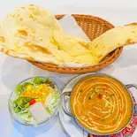 ジャンボ盛り/プラウンカレー・サラダ付きセット/ Prawn Curry Salad Set（シバサクティー 西船橋店）