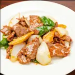 牛肉のオイスターソース炒め（上海食苑 本店）