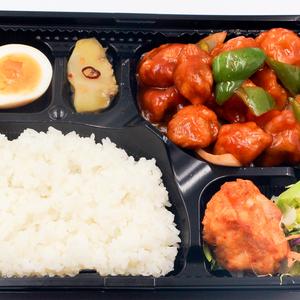 白身魚の甘酢かけ弁当