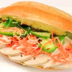 自家製パテとハムのバインミー