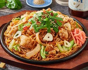 国産牛もつ焼そば