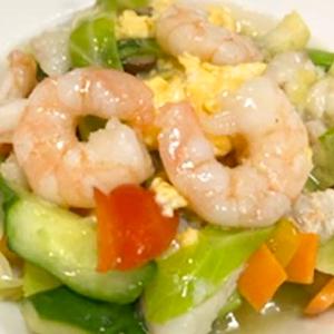 海鮮と野菜炒め(什錦海鮮)定食