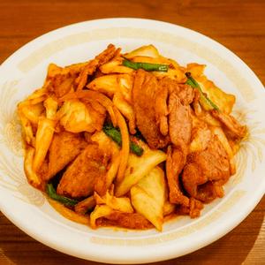 豚キムチ炒めとチャーハンセット