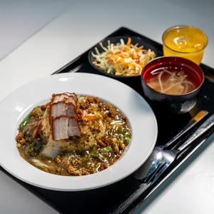 豚バラ焼きあんかけご飯