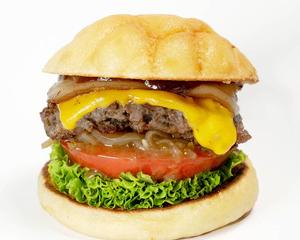 メロンパンベーコンチーズバーガー
