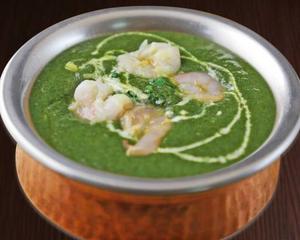 サグエビカレー Sag Shrimp Curry