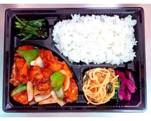 鷄と野菜の甘酢あんかけ弁当