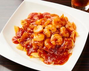 海老チリ定食(ごはん付き)