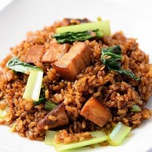 醤油の黒酢チャーハン