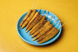 ヤングコーンの串揚げ Young Corn Fried Skewer