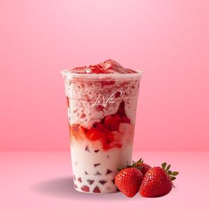 とろけるいちごタピオカ|ご褒美スイーツドリンク