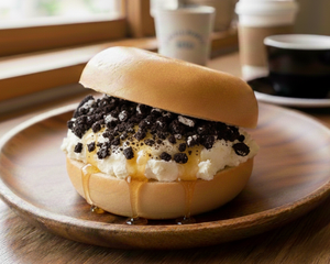 オレオ＆濃厚クリームチーズベーグルサンド Oreo ＆ cream cheese bagel sandwich