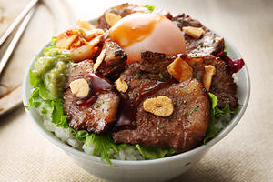 A4黒毛和牛のカルビ丼 A4