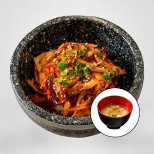 辛豚肉ビビンパ(おかず3品・スープ付き)