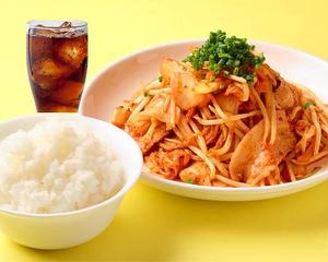 豚キムチ定食 小盛 コーラセット porkKimchi ＆rice small ＆cola