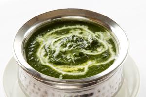 ほうれん草カレー/Spinach with Cottageチーズ入りorマッシュルーム入りor茄子orゆで卵入り