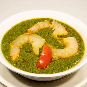サグシュリンプカレー(Sag shrimp curry)