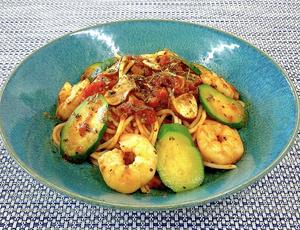 海老とズッキーニのスパゲッティ 大150g