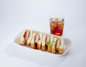 ◆【ドリンクセット】 Soyハムカツホットサンド     SoyHam cutlet sandwich