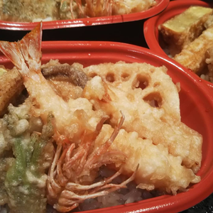 刺身5種と小天丼