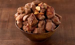 【肉1ポンド】カットステーキ丼(450g)Cut Beef Steak Bowl