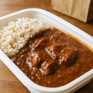 麦飯の欧風カレー