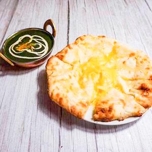 エビバターカレーチーズナンセット
