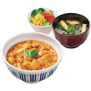 なか卯 親子丼 みそ汁＆サラダセット
