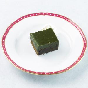 自家製抹茶のチョコレートケーキ