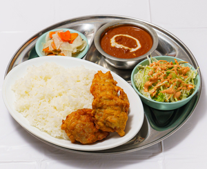 唐揚げカレーセット(Fried chicken curry set)