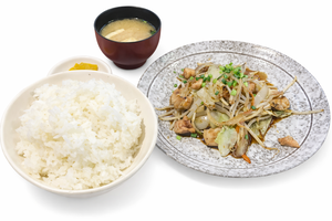 肉入り野菜炒め定食