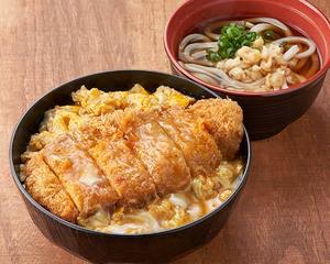 かつ丼とミニうどん(温)
