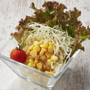 シャキッと野菜のコーンたっぷりサラダ ゆず醤油ドレッシング