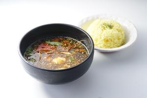 【レビューを書いて:ブロッコリーサービス】  温玉納豆キーマスープカレー Natto keema ＆  egg Soup Curry