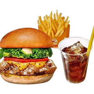 【セット】ハニーマスタードチキンバーガー Honey Mustard Chicken Burger Set