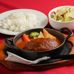 煮込みハンバーグMサイズ(200g) ライス付き