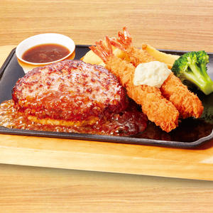 ビッグボーイ 【927】単品手ごねハンバーグ＆エビフライ