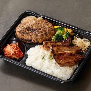 特製ハンバーグ＆上カルビのコンボ弁当 Hamburge ＆ Premium Kalbi Bento