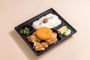 唐揚げメンチカツ弁当