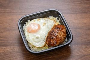 炭火焼ハンバーグ丼 白金豚1個