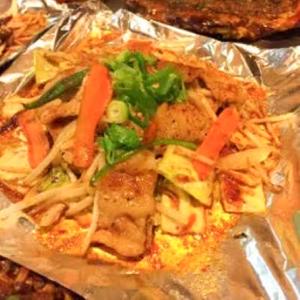 ホルモン野菜焼き