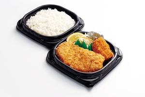 とんかつとカニクリームコロッケ弁当