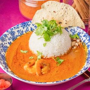 ギーエビカレー(3種副菜付き)