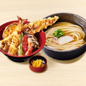久兵衛屋 【満腹久セット】かけうどん・上穴子天丼