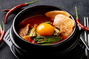 韓国カルビ丼とスンドゥブ 洞山 豚バラ旨辛ヤンニョムスンドゥブ