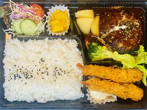 ハンバーグ・エビフライ弁当